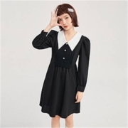 LEDIN 乐町 女士假两件连衣裙 CWFAB360289
