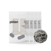 pidan混合猫砂破碎膨润土2.4KG*4包共9.6KG 活性碳猫沙可冲厕所