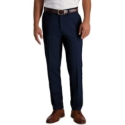 HAGGAR 男士 Cool 18 Pro 修身优质弹性无褶长裤， 30W x 30L