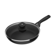 WMF德国福腾宝 家用平底锅煎锅不粘锅麦饭石色银彩不粘煎锅24cm