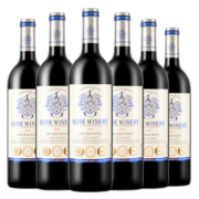 法国进口红酒蓝骑士干红葡萄酒整箱礼盒装 6*750ml