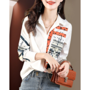 KEMANYA 春季新品休闲韩版艺术拼接气质衬衫女衬衣