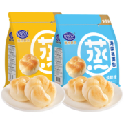 京喜特价：港荣 蒸面包 淡奶味 336g+奶黄味 336g 组合