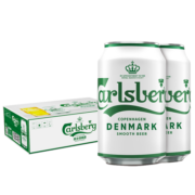 嘉士伯（Carlsberg） 醇滑啤酒330ml*24听 整箱装