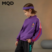 舒适百搭！MQD 马骑顿 男童半高领卫衣