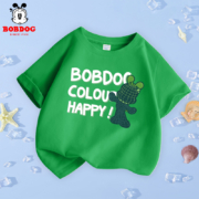 Bobdog 巴布豆 女童夏款纯棉宽松短袖T恤（110~160码）多色