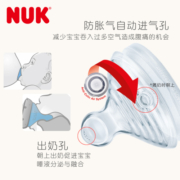 清仓！NUK超宽口奶嘴自然母感(0-6个月中号)(两个装)23.4到期