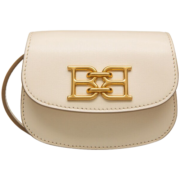 巴利（BALLY）奢侈品 女士皮质B-Chain单肩斜挎包迷你款骨白色BAILY XS 6300057