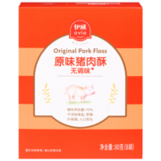 伊威（Eastwes）宝宝零食 无调味原味猪肉酥 不添加食盐白砂糖80g(8袋)