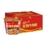 统一 方便面 来一桶 红烧牛肉味 12桶 整箱装