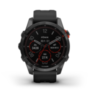 佳明（GARMIN）Fenix7S太阳能PVD石墨灰精英版血氧跑步高尔夫户外运动手表