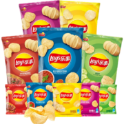 京喜特价：乐事（Lay's） 薯片原味黄瓜味多口味 45g*8包（多口味随机）