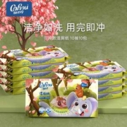 可心柔 便携湿厕纸 10片*10包