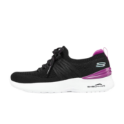 斯凯奇（Skechers）女鞋新款缓震防滑健步鞋轻巧运动休闲鞋149750 黑色/紫色 36
