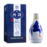 PLUS会员：汾酒 53度 青花20汾酒 375ml 礼盒装 清香型白酒+赠125ml玫瑰汾酒