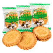 PLUS会员：三牛 万年青香葱味饼干 独立包装400克/袋*3件