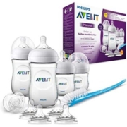 PHILIPS 飞利浦 Avent 天然奶瓶套装 SCD301/02 (125/260ml，4个奶嘴6m+)4瓶装