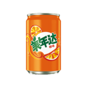 美年达可乐 Mirinda 橙味 汽水碳酸饮料 迷你罐 200ml*20听 整箱装 百事出品