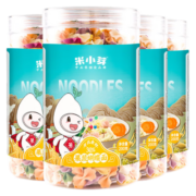 米小芽 宝宝多彩蝴蝶面儿童面条果蔬面 200g 蝴蝶面*4罐
