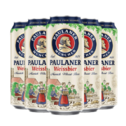 京喜特价：保拉纳（Paulaner）德国原装进口啤酒保拉纳柏龙啤酒小麦白啤 500ml*5听装
