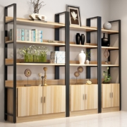 PLUS会员、需抢券：KESHILONG 科仕隆 钢木多层储物展示架 60*30*108三层带柜