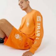 M码！True Religion 真实信仰 男士纯棉宽松长袖T恤106300  直邮税到手￥314.93