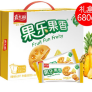 京喜特价APP、有券的上：嘉士利 果乐果香 夹心饼干 凤梨味 680g