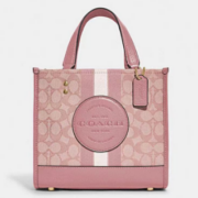 蔻驰奥莱微信小程序：COACH 蔻驰 经典条纹和COACH贴饰DEMPSEY 22号托特包 C8417