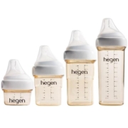 新加坡hegen 新生儿仿母乳宽口径奶瓶PPSU婴儿宝宝耐摔防胀气原装