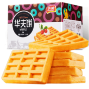 华美 华夫饼营养早餐饼干蛋糕手撕面包网红小零食糕点礼盒整箱420g