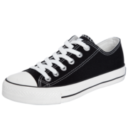 Feiyue/飞跃基础款帆布鞋男女帆布鞋情侣款百搭鞋子休闲板鞋 515黑色 37