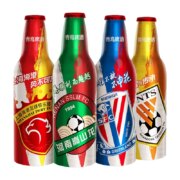 临期低价，TSINGTAO 青岛啤酒 鸿运当头中超定制铝瓶 355ml*12瓶