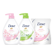 88VIP：多芬(Dove) 沐浴露套装 730g*2+400g 樱花甜香+清爽水透