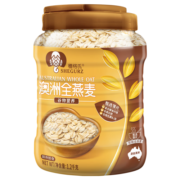 穗格氏（SHEGURZ）早餐谷物 即食纯燕麦片 1200g罐装 原味无糖精 营养免煮代餐冲饮