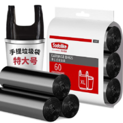 限新用户、有券的上：SODOLIKE 尚岛宜家 背心手提式垃圾袋 60只 55cm*70cm
