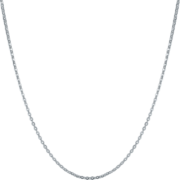 周六福珠宝 PT950铂金项链女款 简约O字链白金项链 B058720 约1.4g 40+5cm