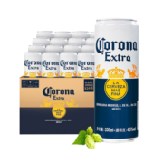 科罗娜（CORONA） 墨西哥啤酒品牌 科罗娜啤酒 330ml*24听整箱装