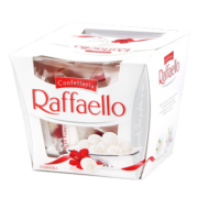 费列罗（FERRERO）拉斐尔椰蓉扁桃仁糖果酥球 喜糖伴手礼38节礼物15粒礼盒装150g