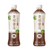 PLUS会员:元气森林出品 燃茶青柑普洱无糖茶饮料 500ml*15瓶*2件