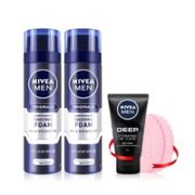 NIVEA 妮维雅 男士刮胡泡 200ML（赠控油洁面泥50g）