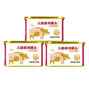 京东京造 火腿猪肉罐头午餐肉  92%含肉量 198g*3罐  露营食材方便面搭档 家庭应急储备