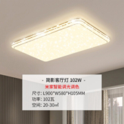 雷士照明（NVC） LED吸顶灯 智能客厅灯大气现代简约卧室灯轻奢满天星全屋卧室灯具套餐 【简影】102瓦APP语音智控客厅大灯