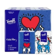Tempo 得宝 凯斯哈林联名印花手帕纸 4层*7张*12包*2件