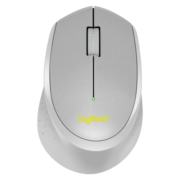 罗技（Logitech） M330 无线轻音鼠标 家用办公鼠标 笔记本电脑台式机通用右手鼠标舒适曲线 灰色