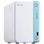 QNAP TS-251D-2G 2 海湾之家 NAS 配备 英特尔 Celeron J4005 CPU 和一个 1GbE 端口