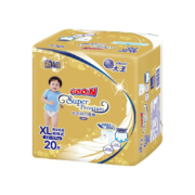 PLUS会员：GOO.N 大王 光羽系列 婴儿短裤式纸尿裤 XL20片