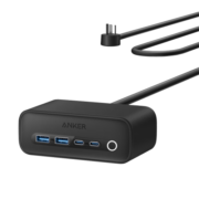 ANKER安克小方盒 525氮化镓67W插座充电器便携座排插多口快充头 2Type-C+2USB-A插线板黑