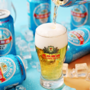 清爽甘洌！燕京啤酒 11度国航蓝听 330ml*24听 整箱