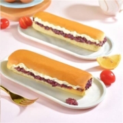 梦仲瑶 夹心奶油紫米面包10条 1100g