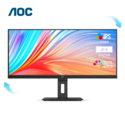 百亿补贴：AOC 冠捷 Q34P2 34英寸IPS显示器（2560x1080、75Hz、2ms、98％DCI-P3）